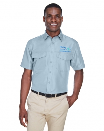 Harriton Men's Key West Short-Sleeve Performance Staff Shirt