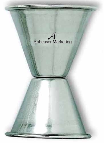 1 - 1 1/4 Oz. Stainless Steel Double Jigger