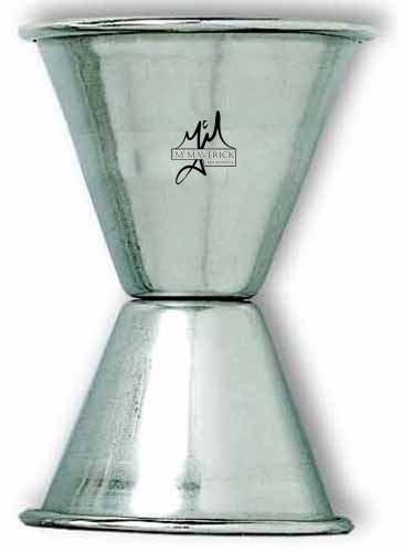 1 - 1 1/4 Oz. Stainless Steel Double Jigger