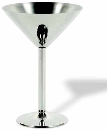 7 Oz. Stainless Steel Crisp Martini Glass
