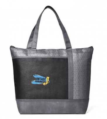 Hexagon Pattern Non-Woven Cooler Tote