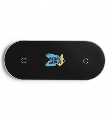 Light-Up-Your-Logo Duo Wireless Charging Pads