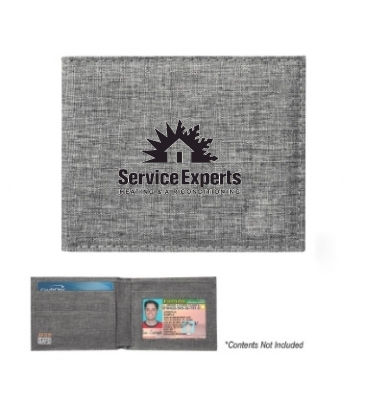 Heathered RFID Data Blocking Wallet