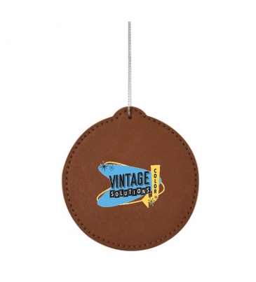 Leatherette Ornament - Circle