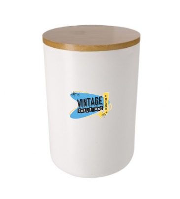 24 oz. Ceramic Container with Bamboo Lid