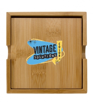 Bamboo Coaster Set