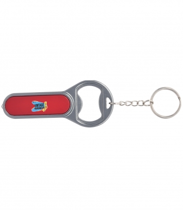 Fiesta Key Chain with Bottle Opener & LED Light