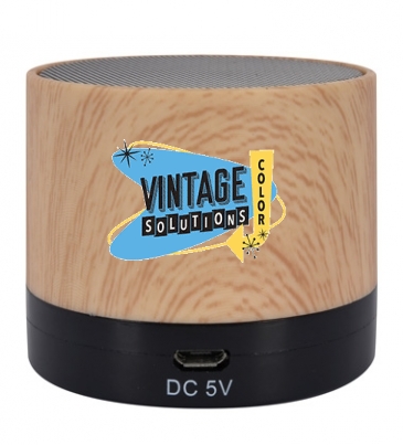 Allegro Wood Grain Wireless Speaker