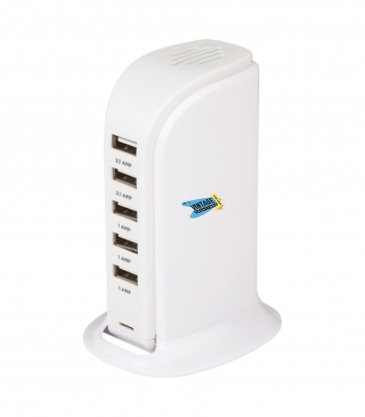 5-Port USB Charging Tower