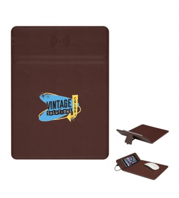 Wireless Charging Mouse Pad with Phone Stand