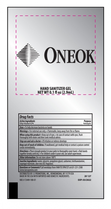 Sanitizer Gel Packet
