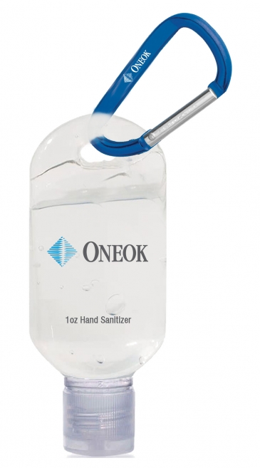 1 oz. Hand Sanitizer Gel with Carabiner