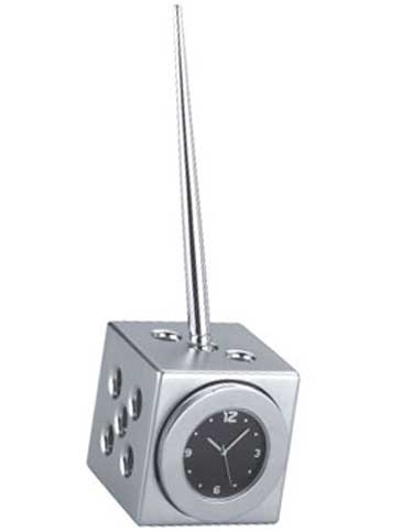 Dice Clock Pen Holder