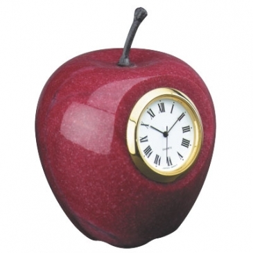Marble Apple Clock