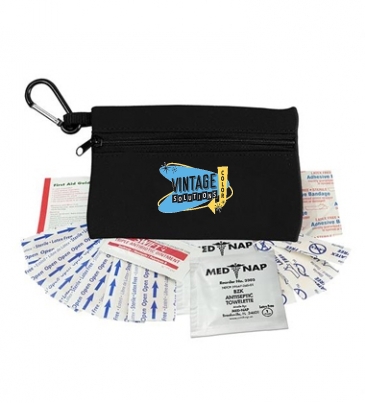 First Aid Kit Zipper Tote With Carabiner