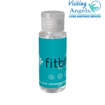 2 oz. Unscented Clear Sanitizer in Cylinder Bottle w/Clear Flip
