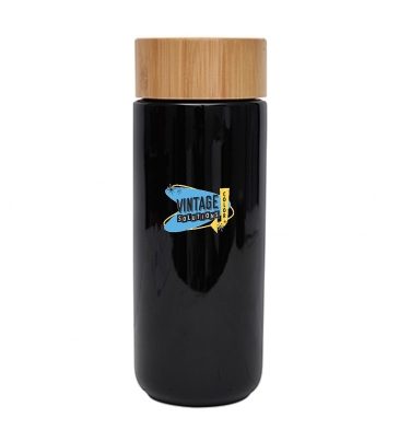 10 oz. Lexington Stoneware Mug With Bamboo Lid