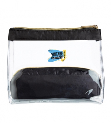 Sadie Satin Cosmetic Bag Set