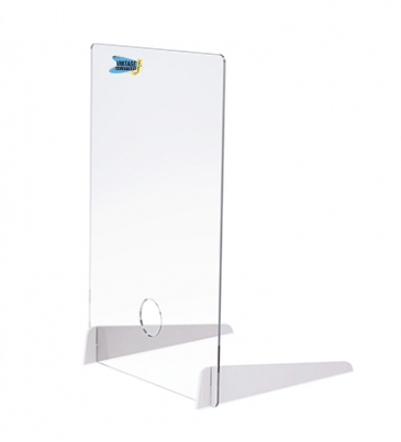 ¼" Thick Distancing Barrier With Acrylic Legs