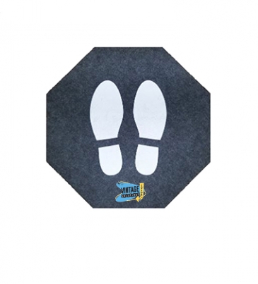 13" X 13" Social Distancing Floor Mat