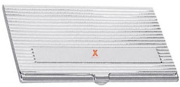 Silver Plated Brass Card Case