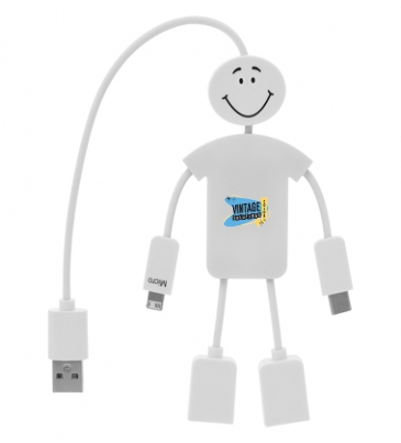 Techmate 3 in 1 Charging Cable & Usb Hub