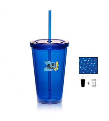 16 oz. Double Wall Tumbler With Candy_Corporate Color Chocolates