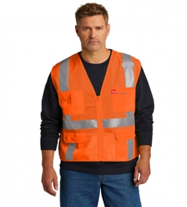 CornerStone® ANSI 107 Class 2 Mesh Six-Pocket Zippered Vest