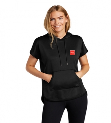 New Era ® Ladies Performance Terry Short Sleeve Hoodie