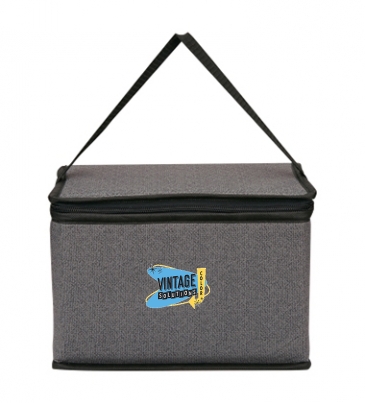 Heathered Non-Woven Cooler Lunch Bag_Silk Screen Imprint