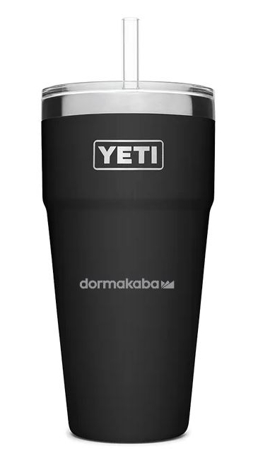 RAMBLER 26 OZ STACKABLE CUP WITH STRAW LID