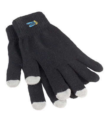 Touch Screen Gloves In Pouch - On Glove