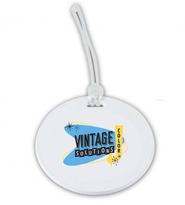 Round Luggage Tag