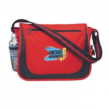 Messenger Bag With Matching Striped Handle