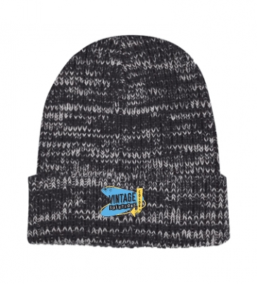 Heathered Cuff Beanie_Embroidery
