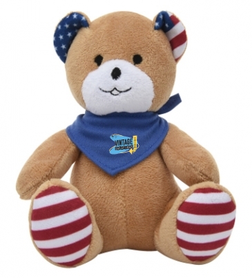 6" Patriotic Bear_Bandana