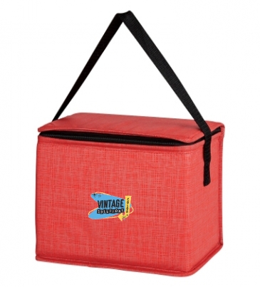 Crosshatch Non-Woven Lunch Bag