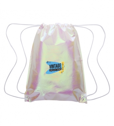 Iridescent Pearl Drawstring Bag
