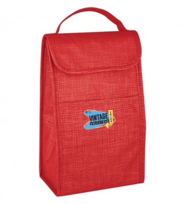 Crosshatch Non-Woven Lunch Bag