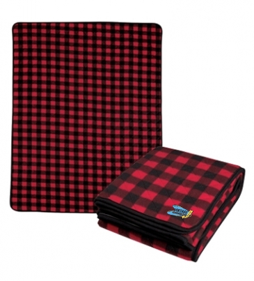 Northwoods Plaid Blanket_Embroidered