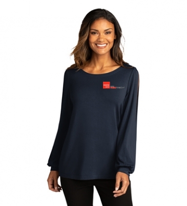 Port Authority ® Ladies Luxe Knit Jewel Neck Top