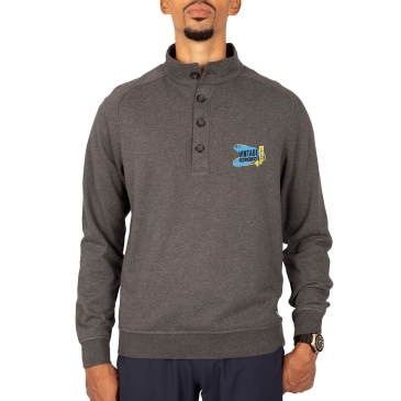 Saturday Cotton Blend Mens Big and Tall Mock Pullover Sweatshirt
