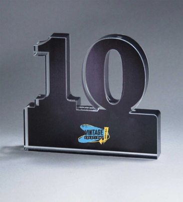 Freestanding 10 Year Anniversary Award
