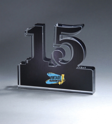 Freestanding 15 Year Anniversary Award