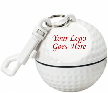 Rain Poncho In Golf Ball Sportsafe With Clip