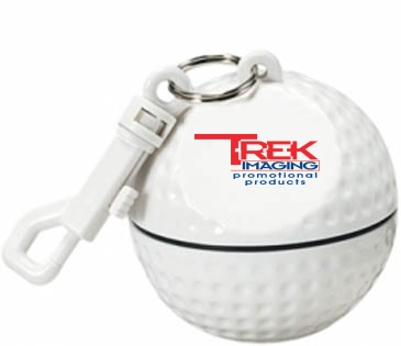Rain Poncho In Golf Ball Sportsafe With Clip