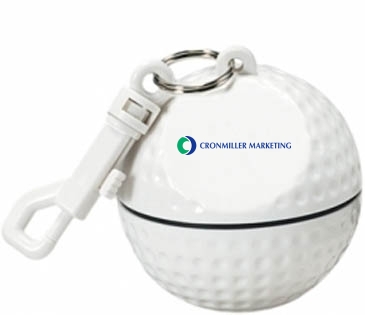 Rain Poncho In Golf Ball Sportsafe With Clip
