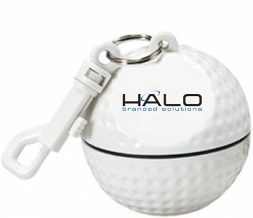 Rain Poncho In Golf Ball Sportsafe With Clip