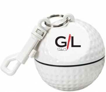 Rain Poncho In Golf Ball Sportsafe With Clip