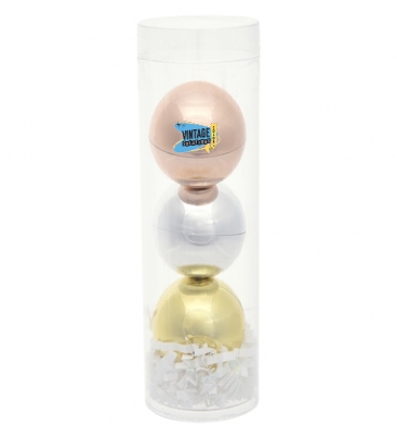 3-Piece Metallic Lip Moisturizer Ball Tube Gift Set